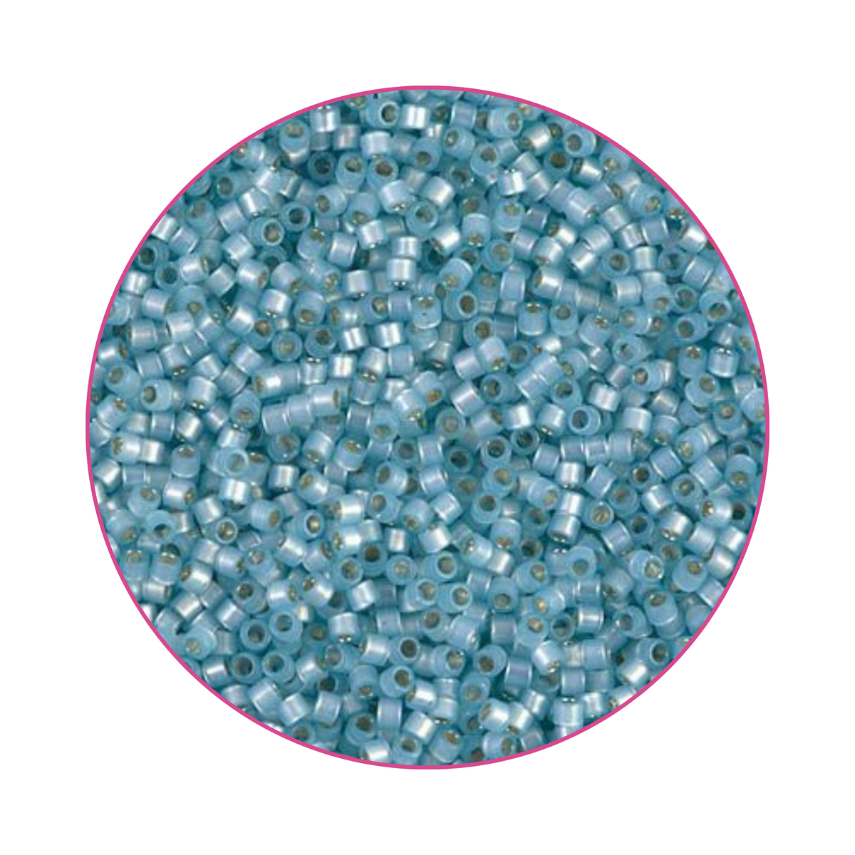 DB-0628 Miyuki Delica 11/0 Aqua Alabaster Dyed