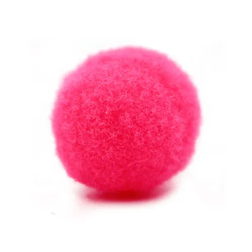 Pompón algodón acrílico – Fucsia neón