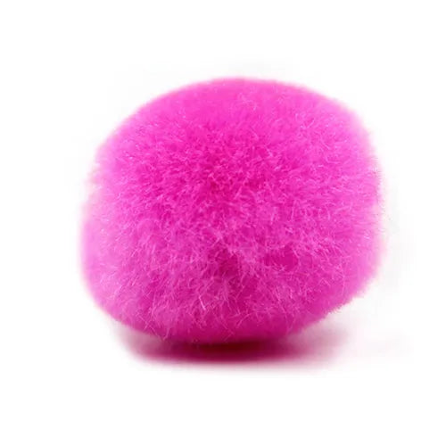 Pompón algodón acrílico – Fucsia