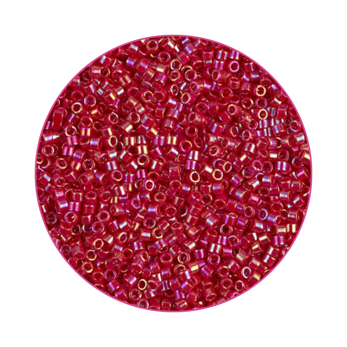 DB-0162 Miyuki Delica 11/0, Opaque red AB