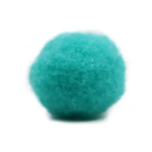 Pompón algodón acrílico – Turquesa medio