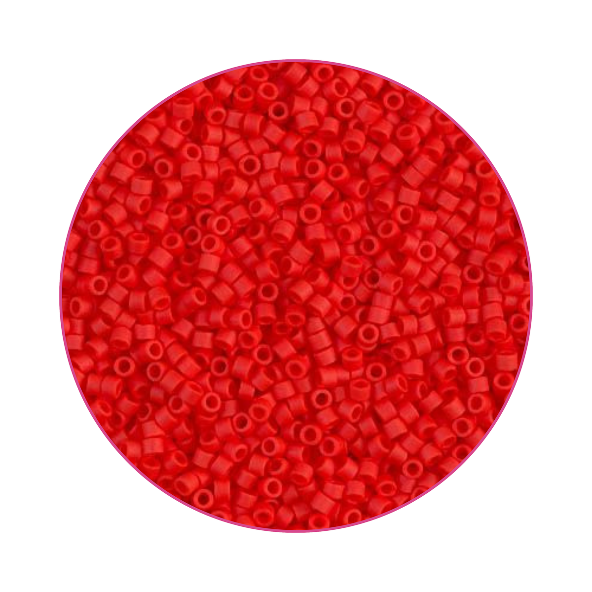 DB-0757 Miyuki Delica 11/0 Rojo Mate Opaco