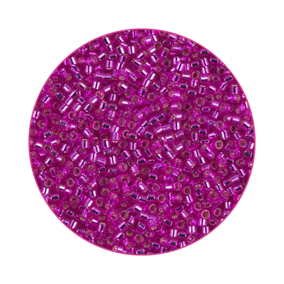 DB-1340 Miyuki Delica 11/0 Fucsia brillante plateado