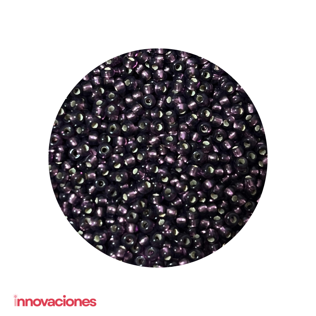 Mostacilla Checa #10 Morado Estrellado