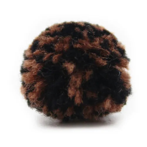 Pompón felpa – Café con negro