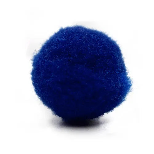 Pompón algodón acrílico – Azul rey