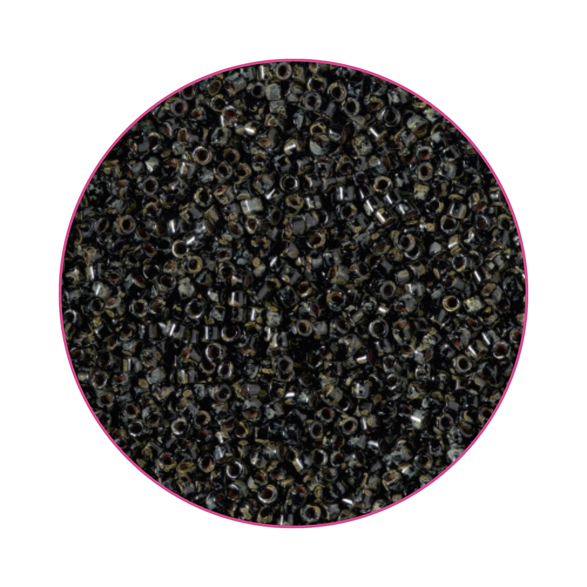 DB-2261 Miyuki Delica 11/0 Negro Opaco Picasso