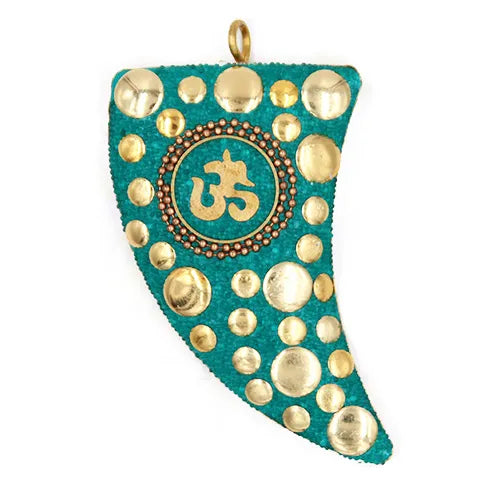 Dije cacho – Turquesa, Dorado