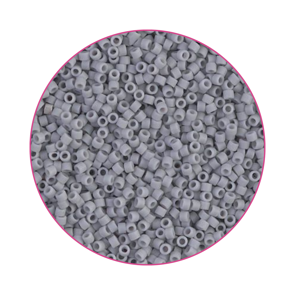 DB-1589 Miyuki Delica 11/0  Gris fantasma opaco mate
