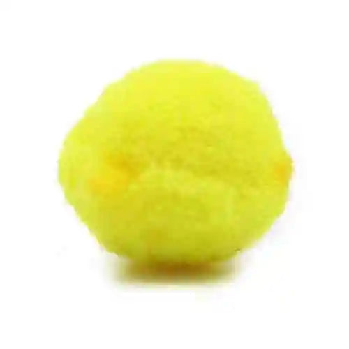 Pompón algodón acrílico – Amarillo neón