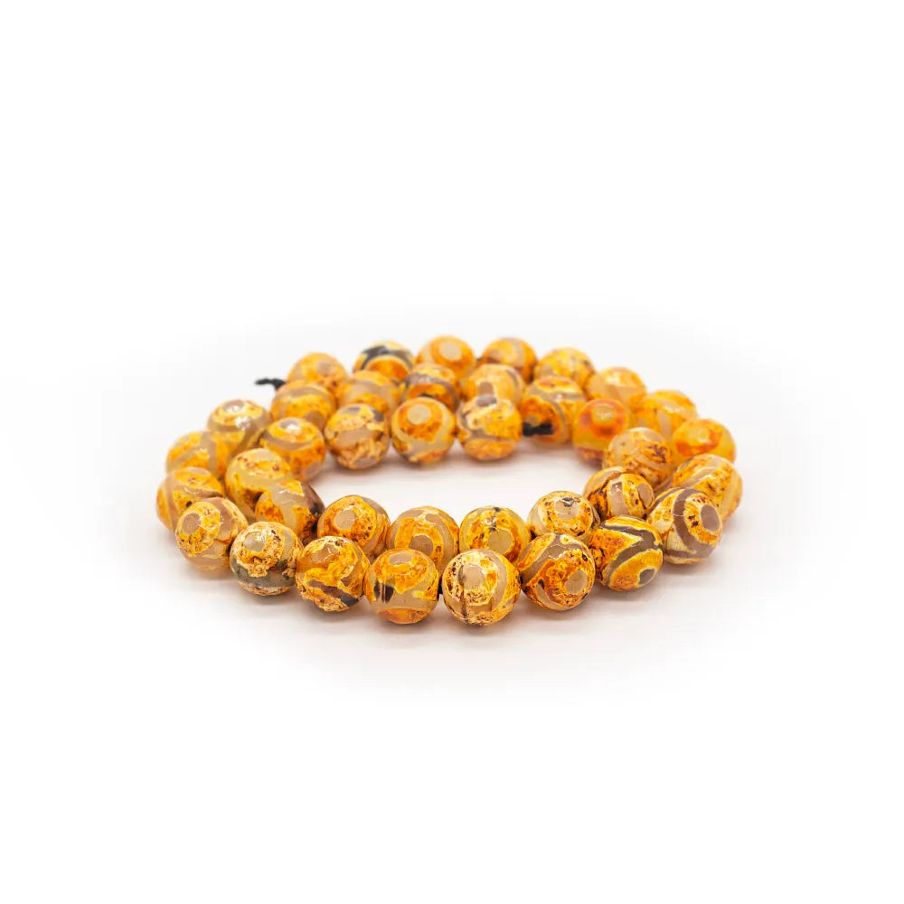 Piedra Semipreciosa – Agata Facetada Naranja