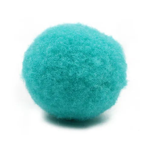 Pompón algodón acrílico – Aguamarina