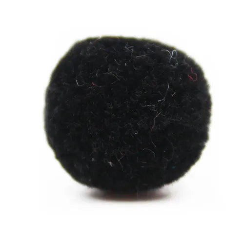 Pompón felpa – Negro