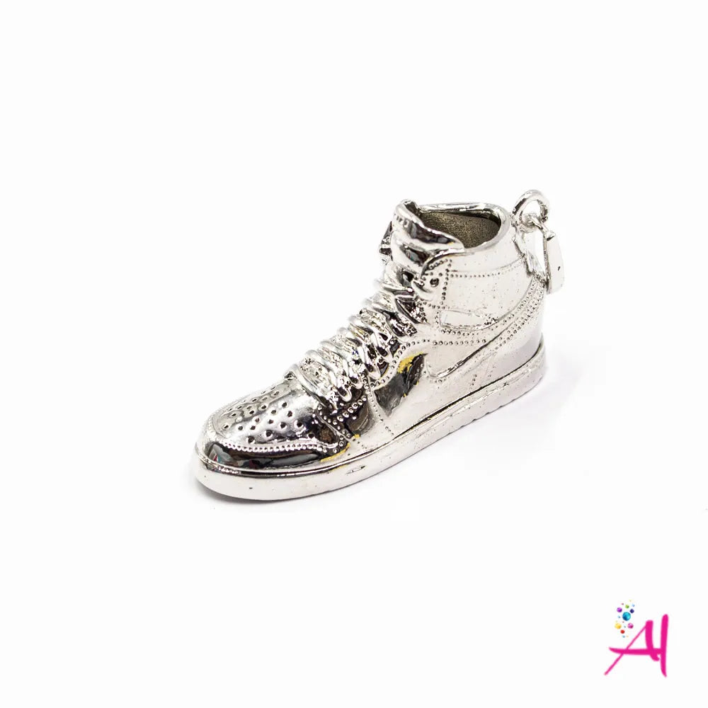 Dije Colgante Rodio – Micro Pave Zapato Plateado