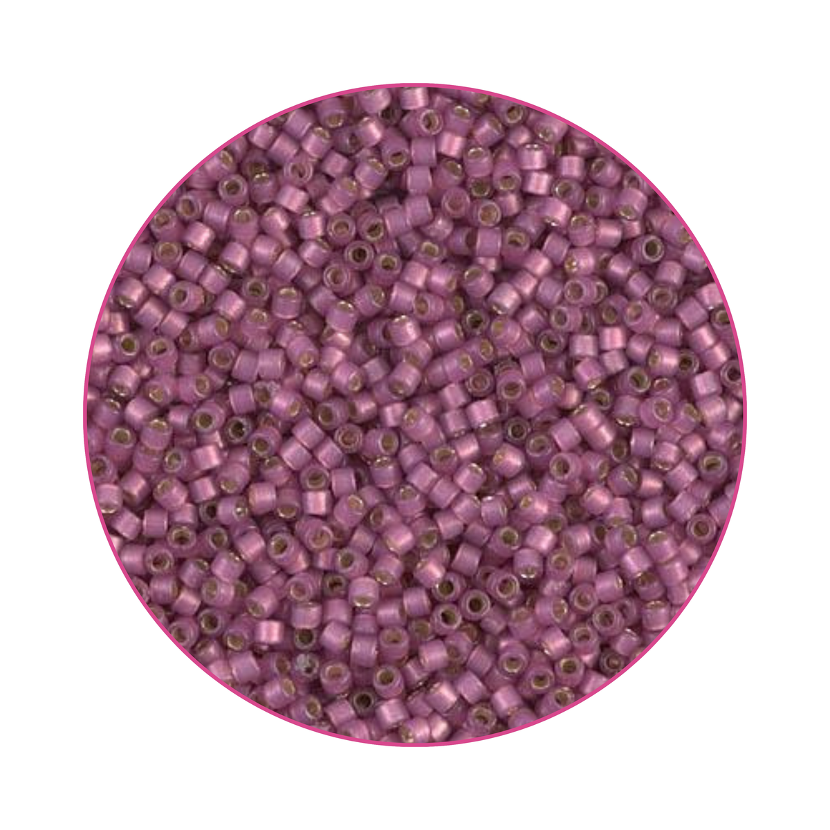 DB-2181 Miyuki Delica 11/0 Plateado Rosa Mate