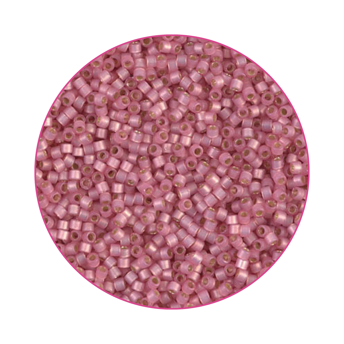 DB-2189 Miyuki Delica 11/0 Plateado Rosa Pasel Mate