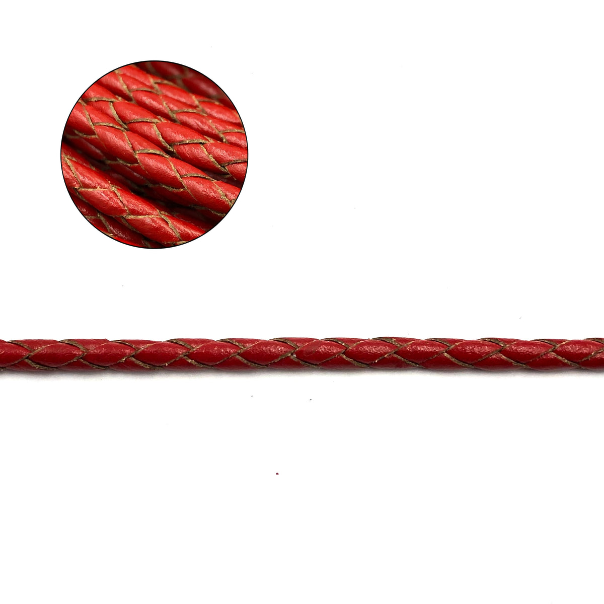 Cuerina Tipo Cuero Trenzado 3mm
