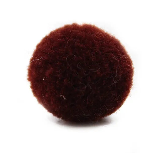Pompón felpa – Café oscuro