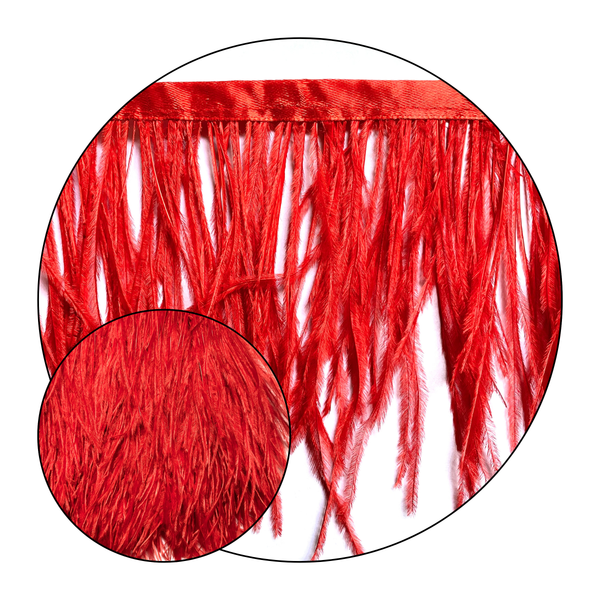 Pluma de lujo - Rojo Burgundy