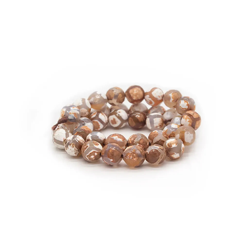 Piedra semipreciosa – Agata Facetada Cafe