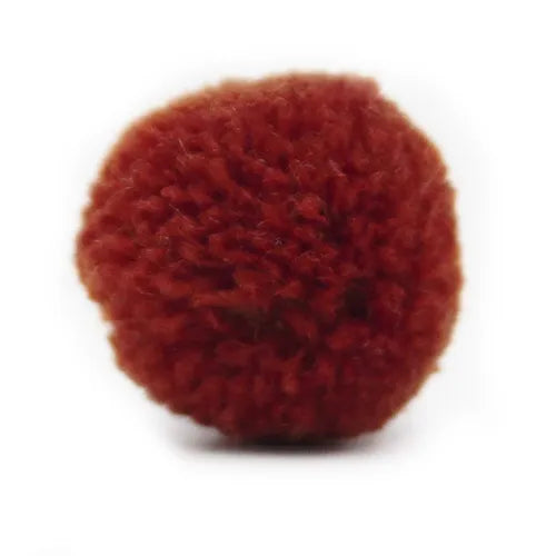 Pompón felpa – Café oscuro
