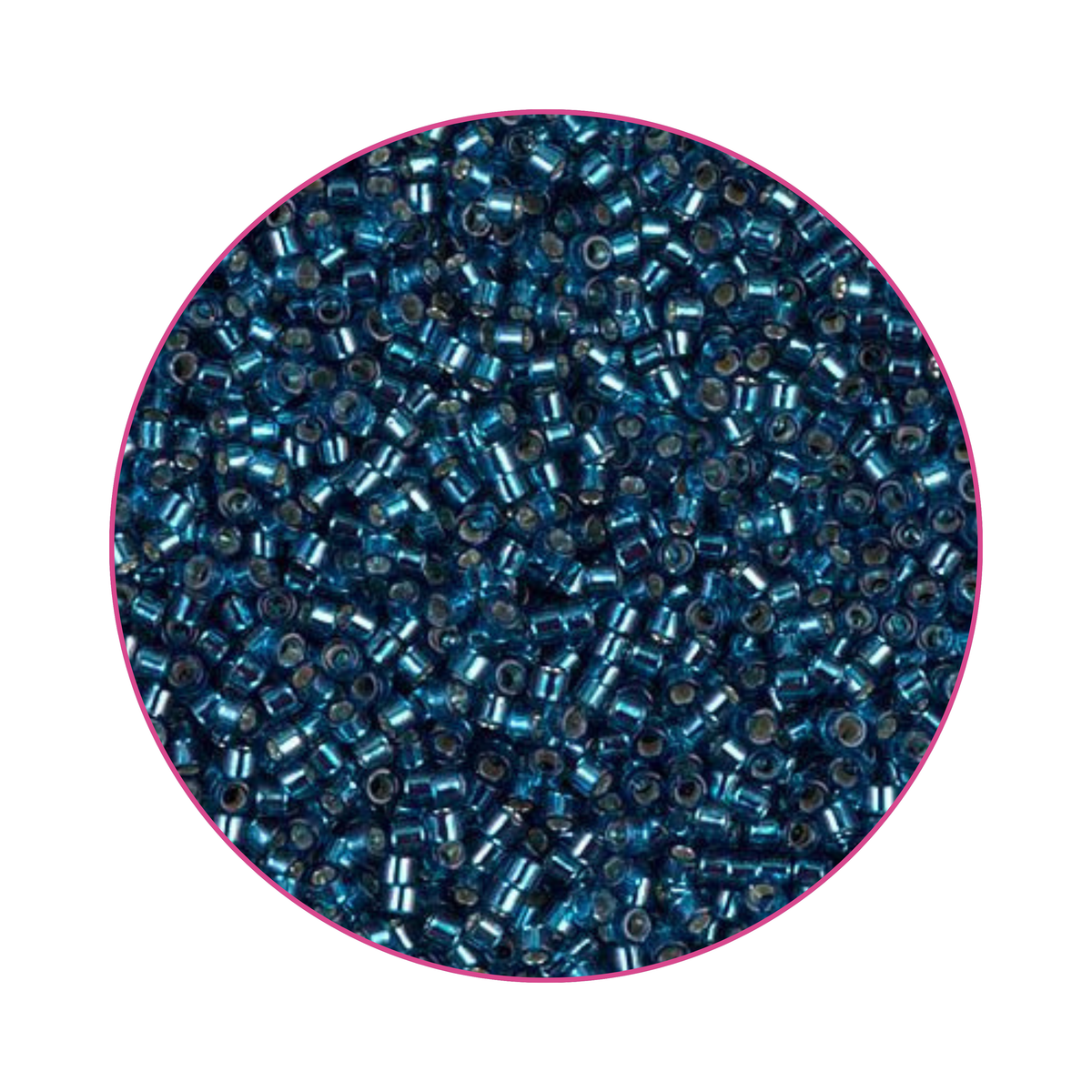 DB-0608 Miyuki Delica 11/0 Silver Lined Blue Zircon