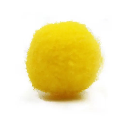 Pompón algodón acrílico – Amarillo