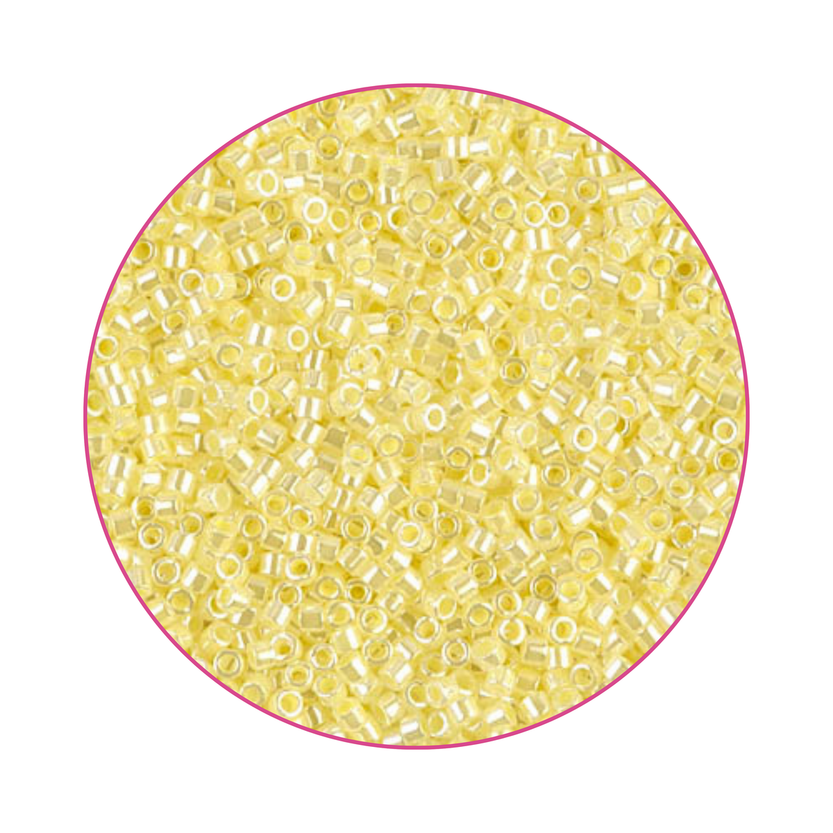 DB-0232 Miyuki Delica 11/0, Lined paled yellow