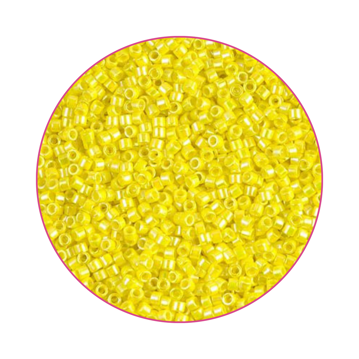 DB-0160 Miyuki Delica 11/0, Opaque Yellow AB