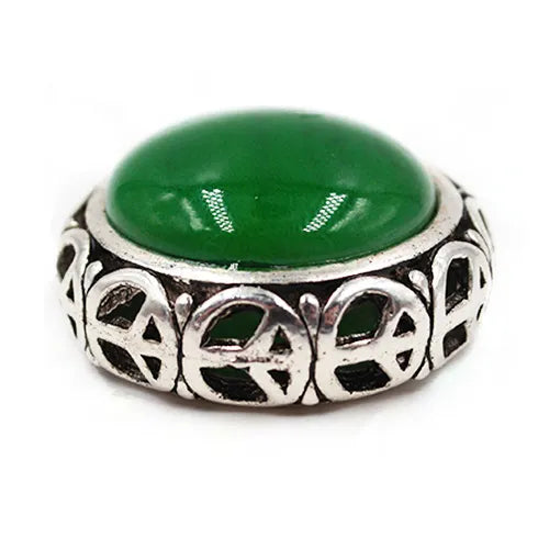Dije circular con resina – Jade