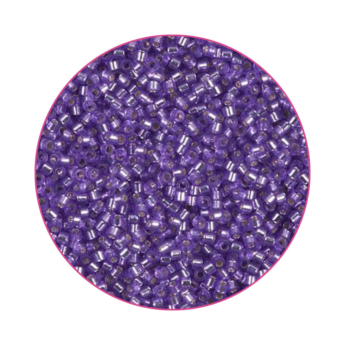 DB-1347 Miyuki Delica 11/0 Morado brillante plateado