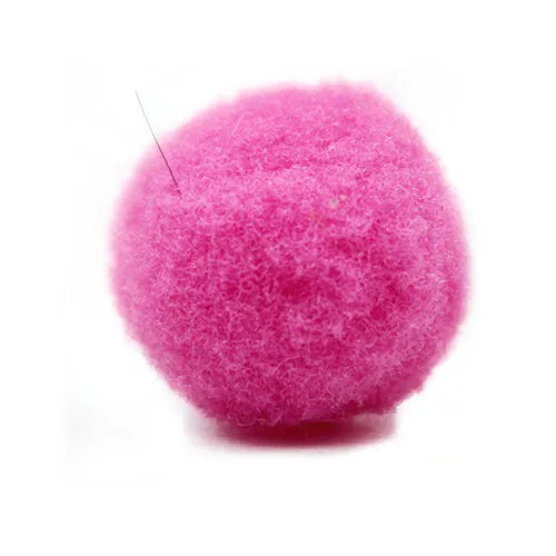 Pompón algodón acrílico – Rosado oscuro