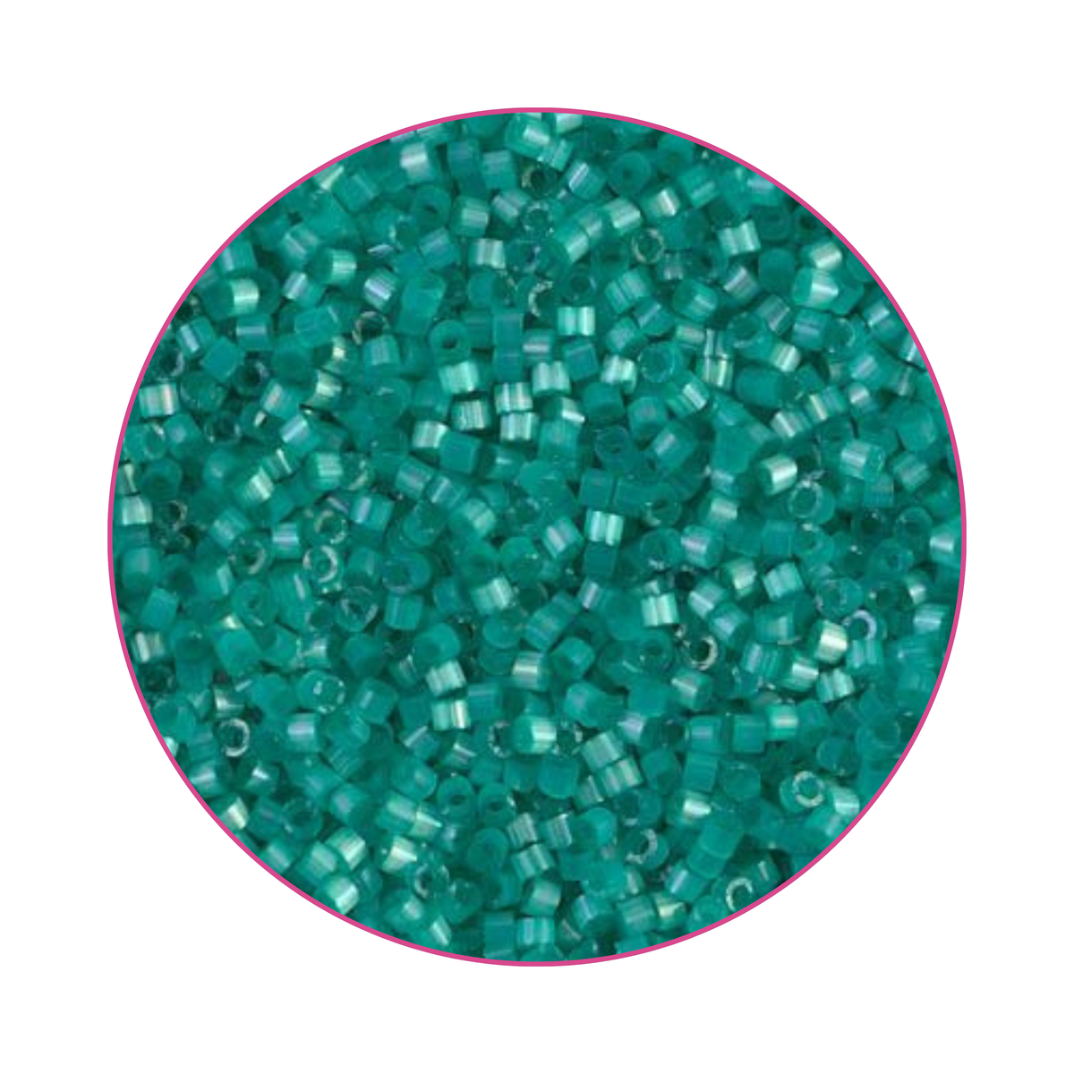 DB-1813 Miyuki Delica 11/0  Silk Satin Dyed Aqua Green
