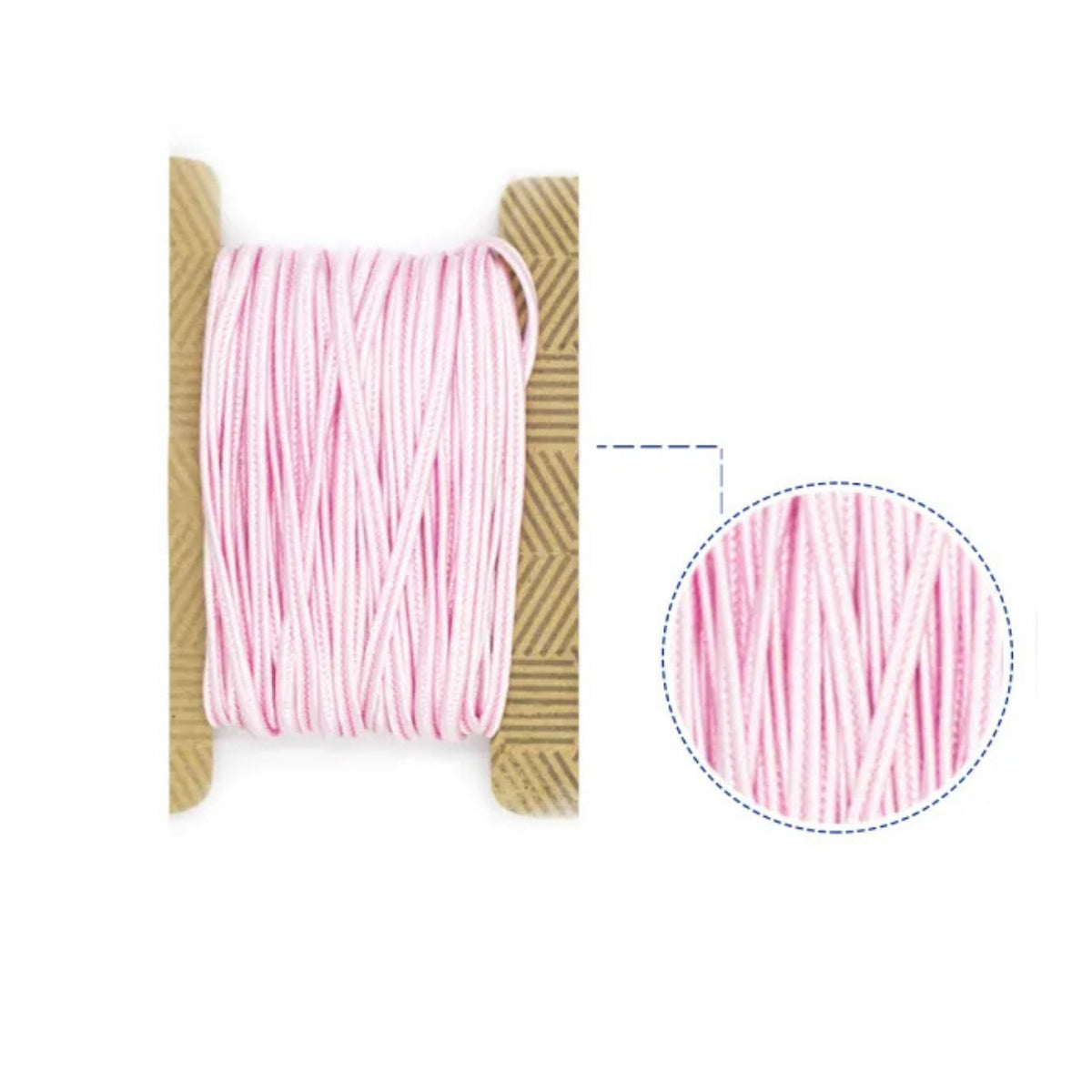 Cordón Chino Soutache Light Pink/Light Pink CS032