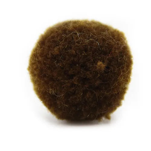 Pompón felpa – Verde oliva oscuro