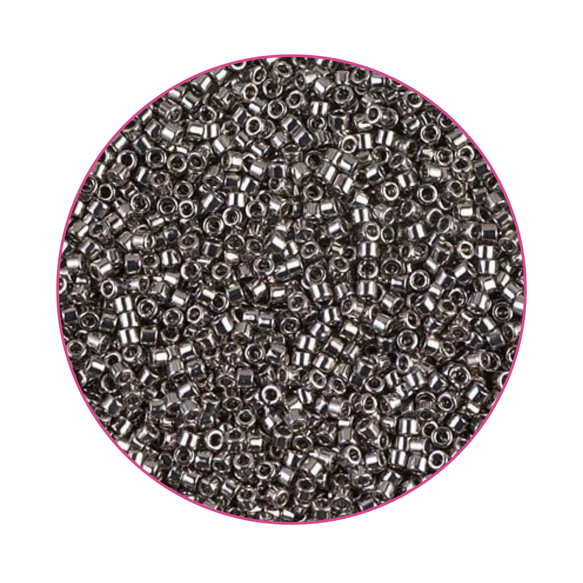 DB-0021 Miyuki Delica 11/0, Nickel Plateado