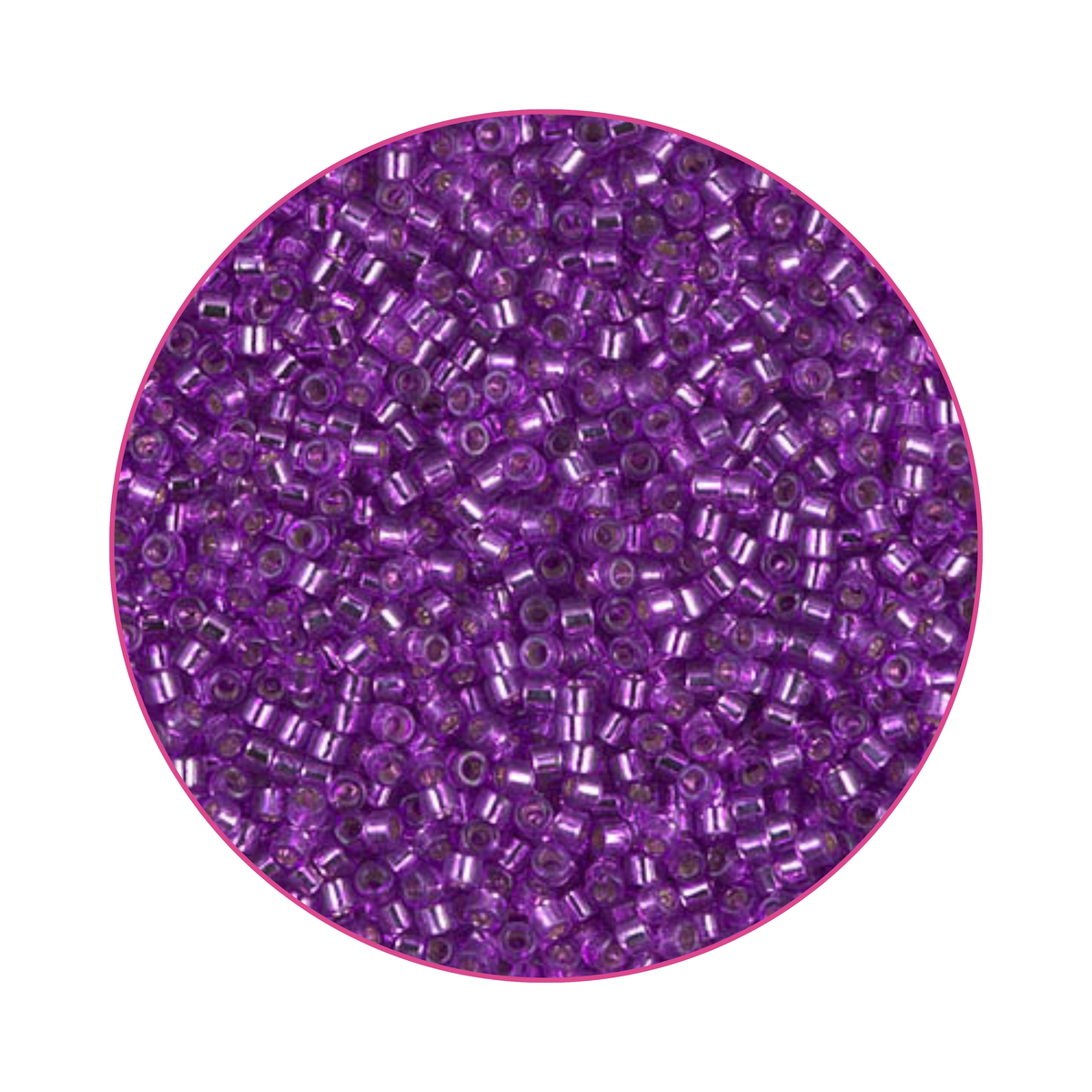 DB-1345 Miyuki Delica 11/0 Magenta brillante plateado
